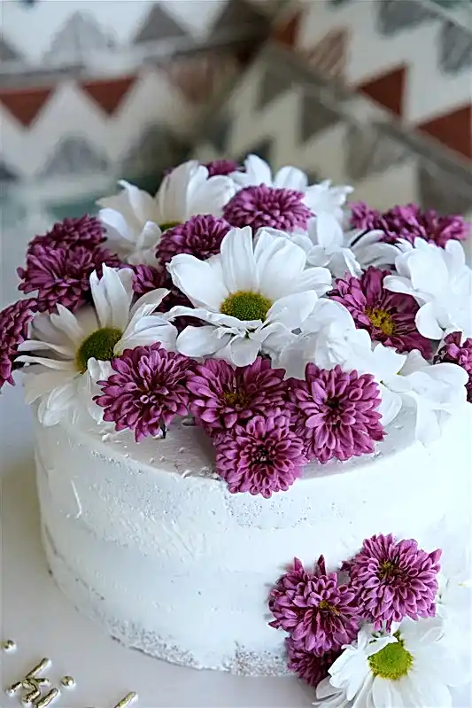 Butik Gerçek Çiçek Buketi Mor