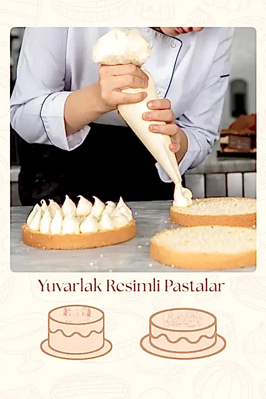 Kendi Yuvarlak Resimli Pastanı Oluştur