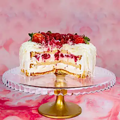 4-6 Kiilik Çilek&Ahududulu Pasta Meyve