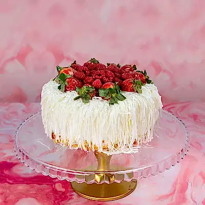 4-6 Kiilik Çilek&Ahududulu Pasta Meyve